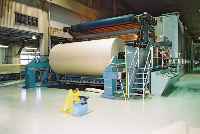 Paper machine at Kotkamills paper factory