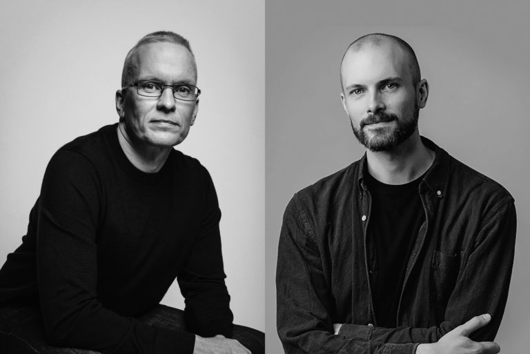 Janne Poranen, Spinnova's CEO and co-founder (left), Harald Cavalli-Björkman, Renewcell's Chief Growth Officer.