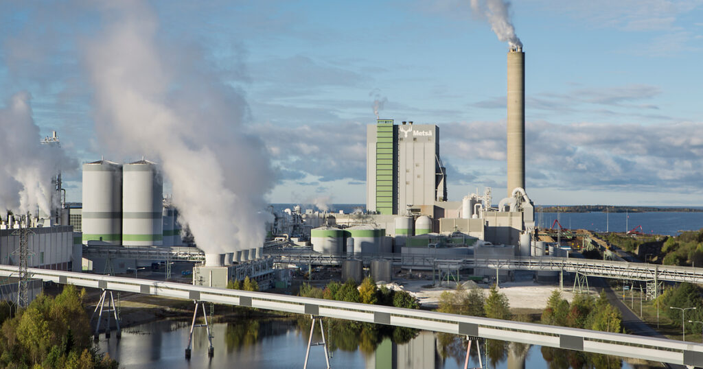 Metsä Groupin talteenottolaitos.
