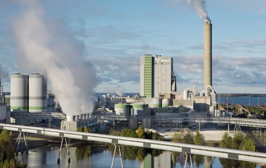 Metsä Groupin talteenottolaitos.