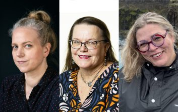 Sini Harkki, Raisa Mäkipää ja Annukka näyhä katsoo kameraan